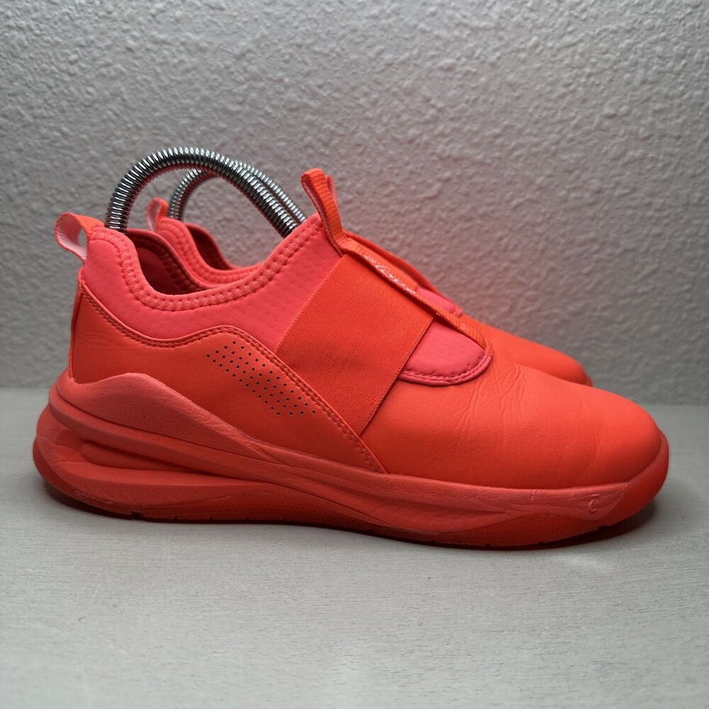 Clove Fiery Coral Neon Orange Nurse Shoes